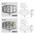 9.6 inch led driving light heavy truck driving oval led work light led truck square driving led light